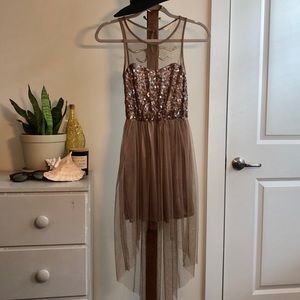 Lush: Sheer Tule, High-Low, Sequined